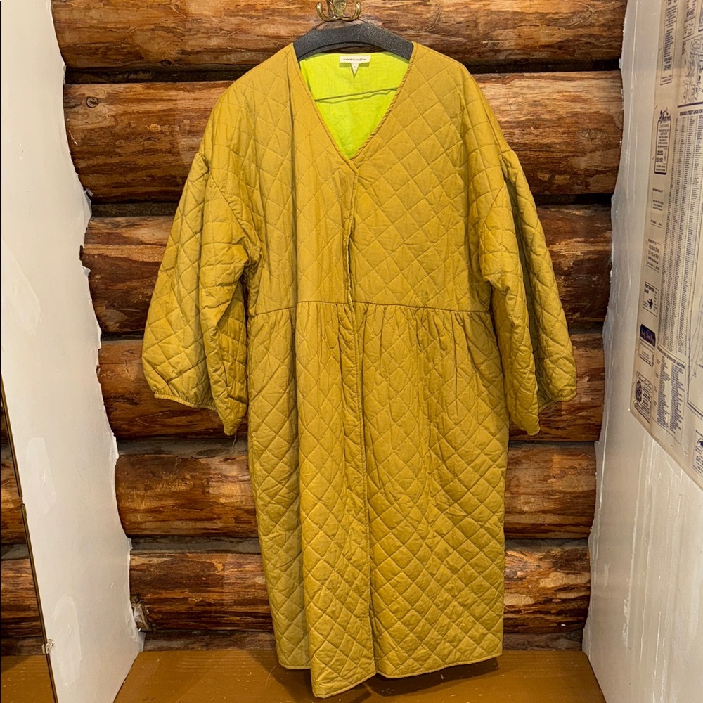 🤩NWOT XL Saint Geraldine reversible mustard yellow jacket